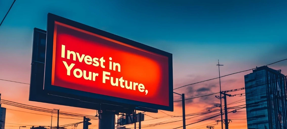 Highway corridor billboard advertising